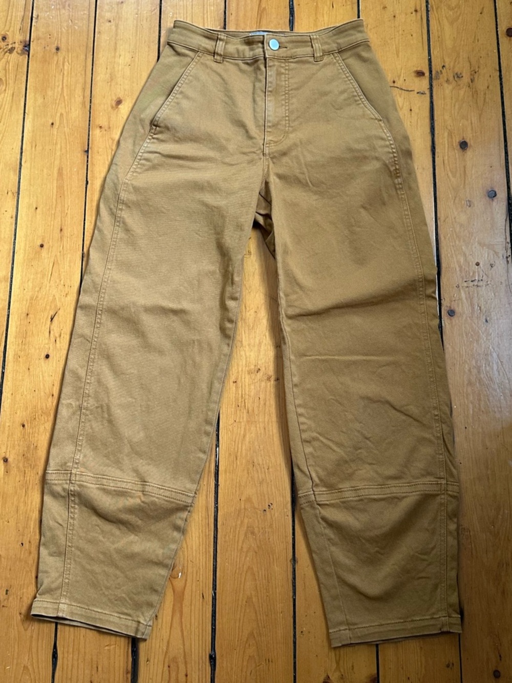Everlane Tall Utility Barrel Pants in Tan